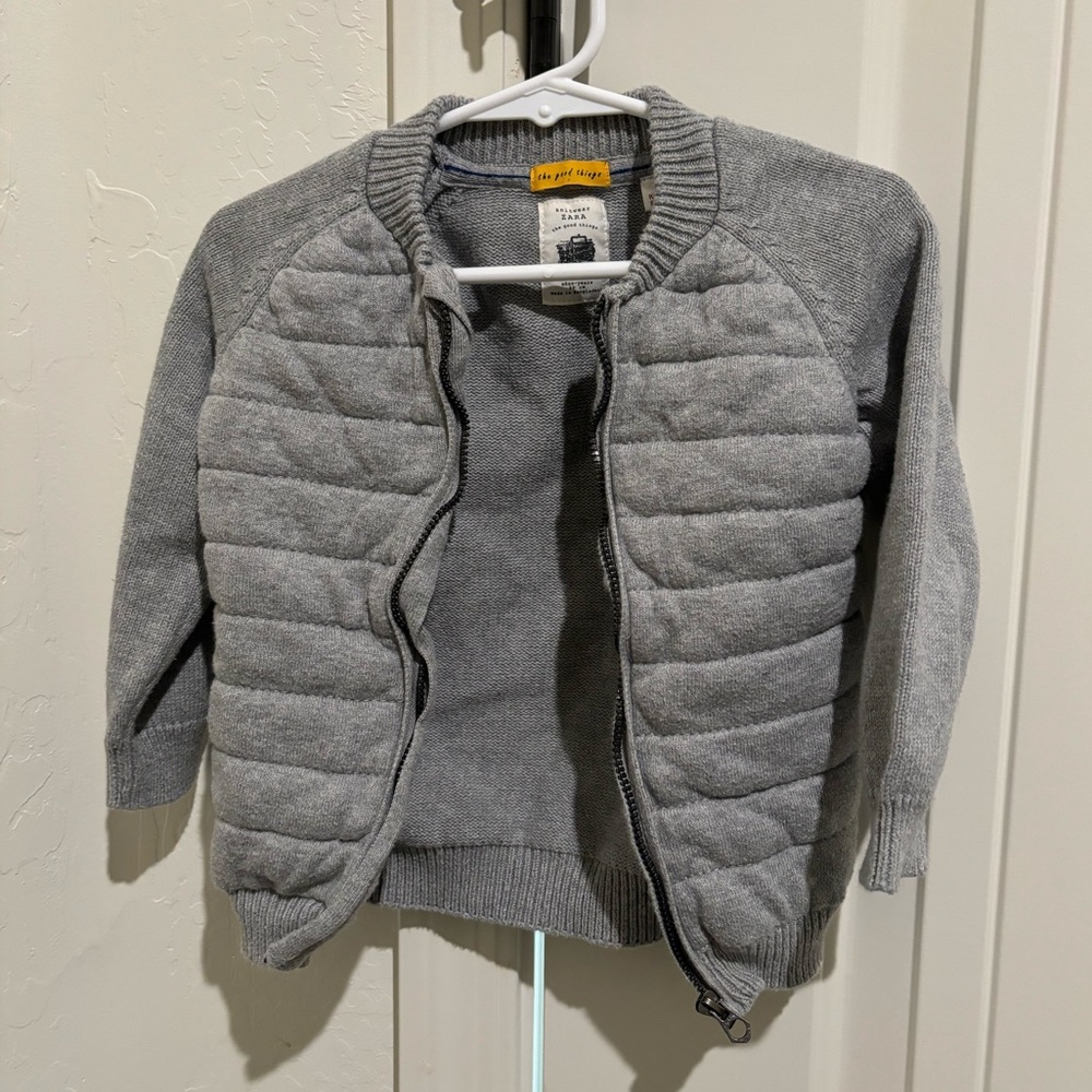 Toddler Zara / the good things zip up sweater
